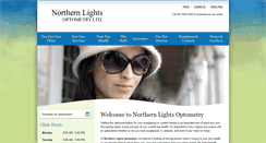 Desktop Screenshot of northernlightsoptometry.ca