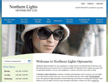 Tablet Screenshot of northernlightsoptometry.ca